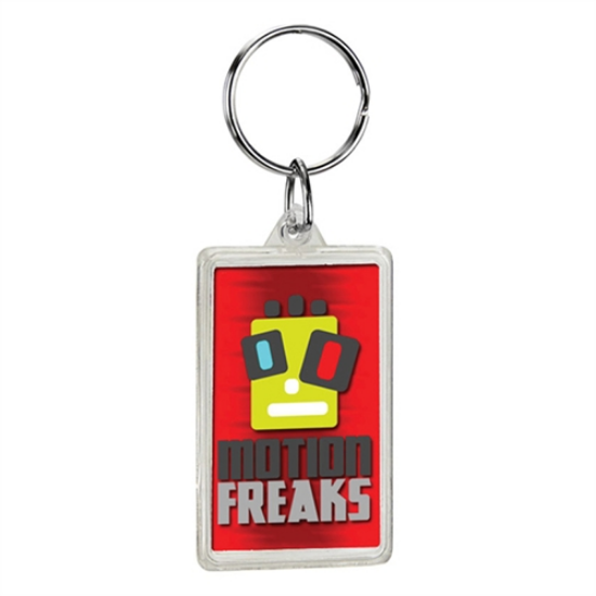 Picture of Rectangle Crystal Keytags