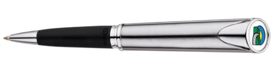 Picture of Quill 1200 Brushed Chrome Compact Ball Pen without a Clip