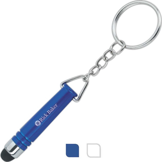 Custom Promotional Mini Stylus with Key Chain Personalized with your
