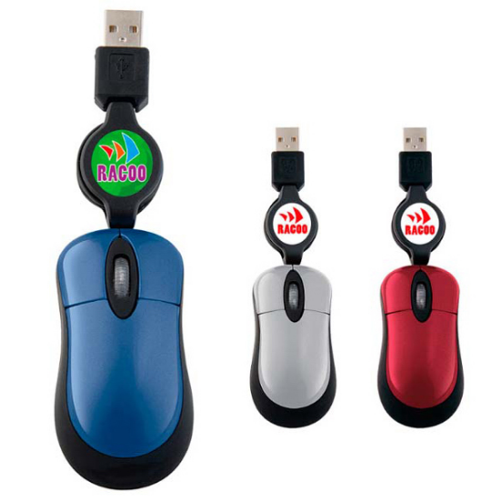 Picture of Mini Optical Mouse with Retractable Cord