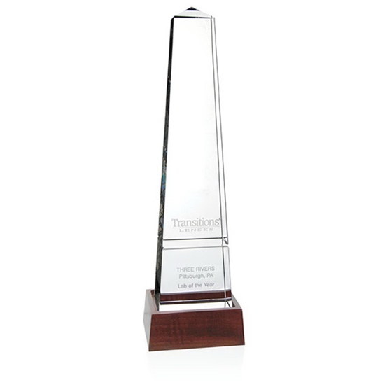 Picture of Bristol Obelisk Award - with Wood Base