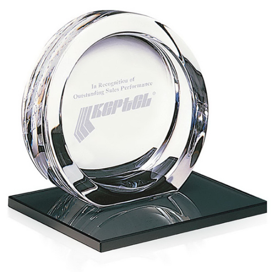 Picture of High Tech Award on Black Glass Base - Large