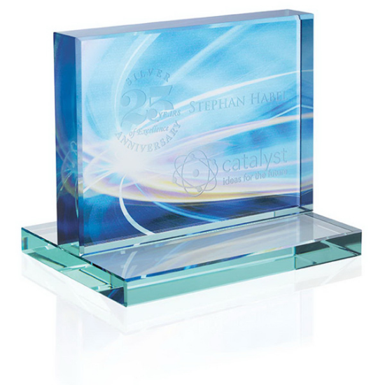Picture of Jade Award with Jade Base - Horizontal