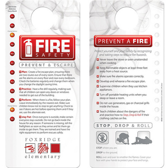 Picture of Fire Safety Hang Tag