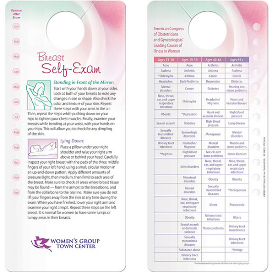Picture of Breast Self-Exam & Health Chart