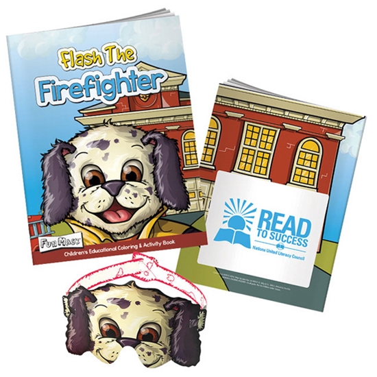 Picture of Flash the Fire Fighter Coloring Book with Mask