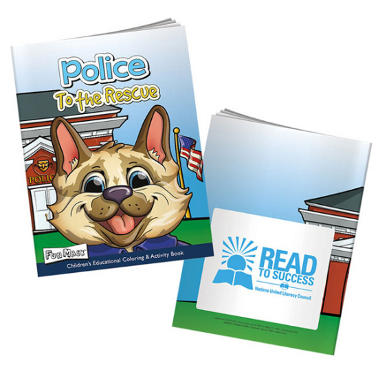 Picture of Police to the Rescue Coloring Book with Mask
