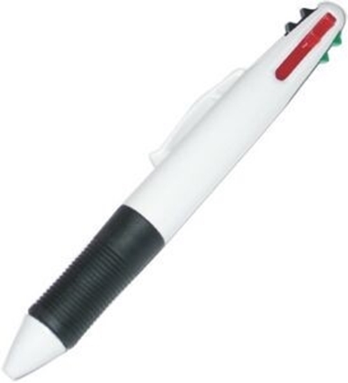Picture of Jumbo 4 Color Black Grip Push Pens
