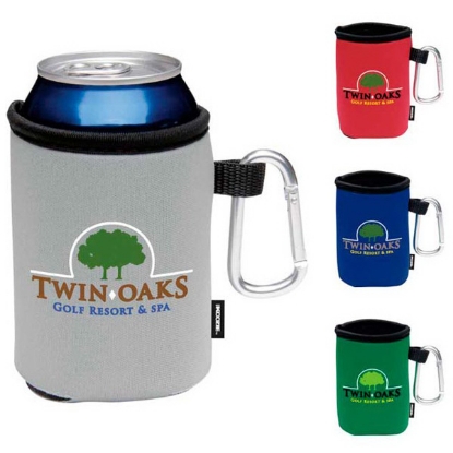 Koozie® Collapsible Can Kooler with Carabiner Koozie® Collapsible Can Kooler with Carabiner