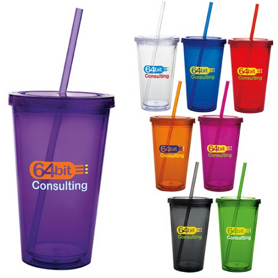 Picture of Double Wall Acrylic Tumbler - 18 oz