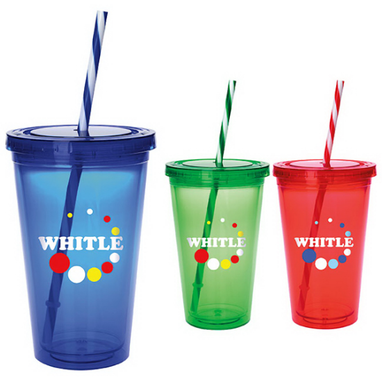 Picture of Colored Candy Cane Tumbler - 18 oz