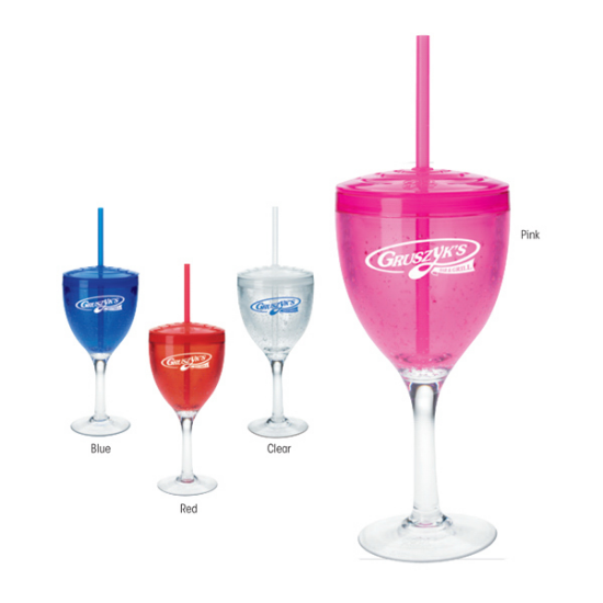 Picture of Cool Gear (TM) Wine Glass with Lid - 12 oz