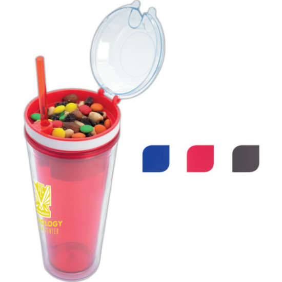 Picture of 18 oz. Snack N Sip Tumbler