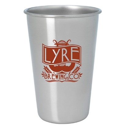 Show details for Stainless Pint Glass - 16 oz. Picture of Stainless Pint Glass - 16 oz.