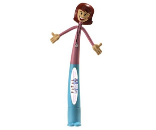 Picture of Health Care Professional (Female) Bend-A-Pen Full Color Pens