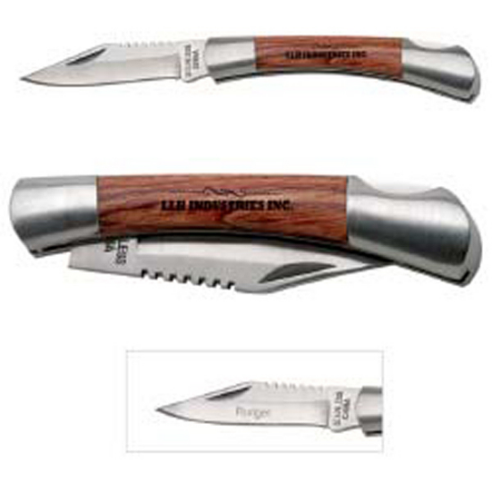 Picture of Small Rosewood Pocket Knife-Silver