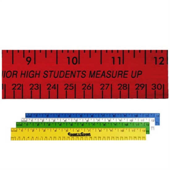 Picture of 12" Enamel Flat Wood English & Metric Rulers