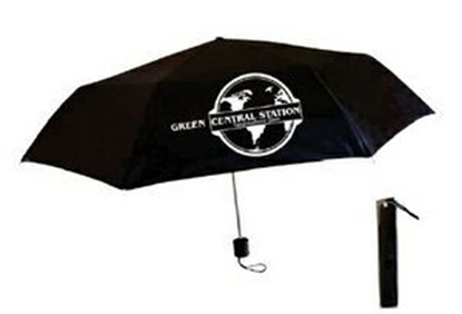 Show details for Black Mini Folding Umbrella (42" Arc) Picture of Black Mini Folding Umbrella (42" Arc)
