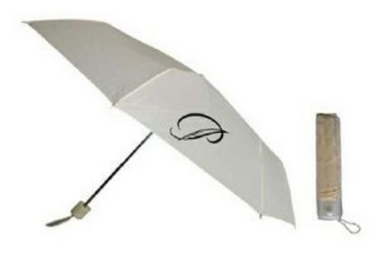 Picture of Ivory Mini Folding Umbrella (42" Arc)