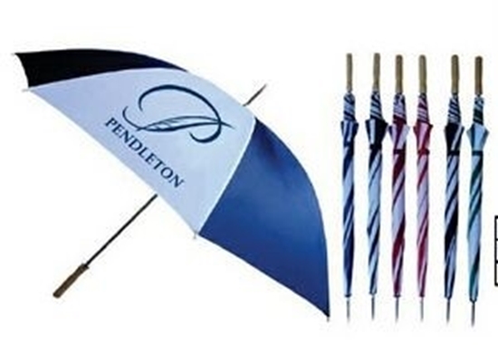 Picture of 2-Tone Wind-Proof Golf Umbrella w/ Steel Shaft (58" Arc)