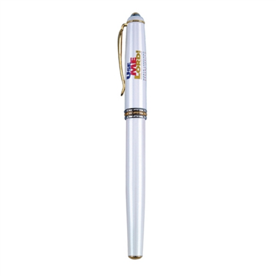 Picture of Achilles Metallic White Rollerball Pens