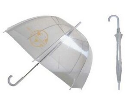 Show details for Eco Friendly Clear Bubble Umbrella (46" Arc) Picture of Eco Friendly Clear Bubble Umbrella (46" Arc)