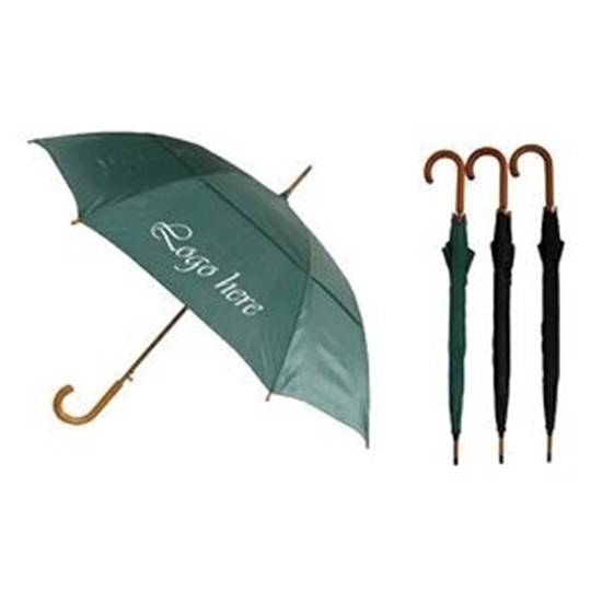 Picture of Wood Stick Umbrella with Vented Canopy (46" Arc)