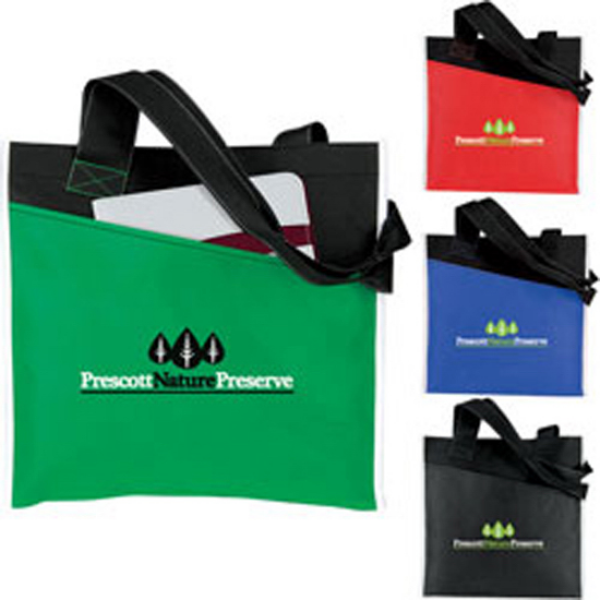 Picture of Angled Pocket Non Woven Tote