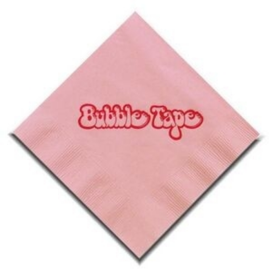 Picture of 5" X 5" Pink 2-Ply Beverage Napkins