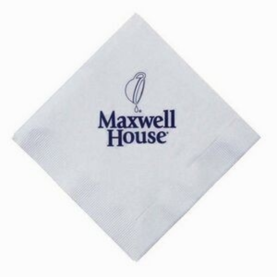 Picture of 5" X 5" White 3-Ply Beverage Napkins