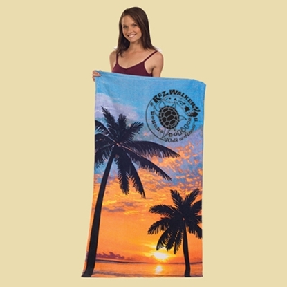 Show details for Stock Fiber Reactive Print Palm Beach Towels Picture of Stock Fiber Reactive Print Palm Beach Towels