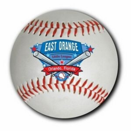 Picture of 3" Round Baseball Car Magnets