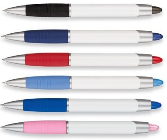 Paper Mate Element White Barrel Ballpoint Pens