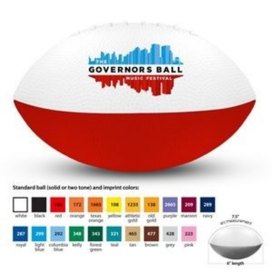 Custom 6" Mini Nerf Foam Footballs in bulk Save Your Ink