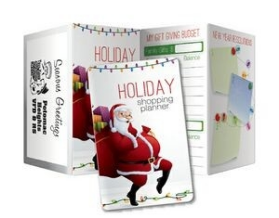 Picture of Santa Design - Holiday Shopping Planners