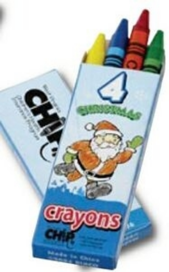 Picture of Season's Greetings 4 Count Crayon Packs