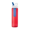 25 oz. PET Bottles with Flip Spout & Infuser -Red