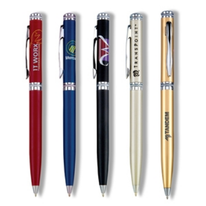 Twist Action Ballpoint Pen w/ Solid Brass Barrel Twist Action Ballpoint Pen w/ Solid Brass Barrel