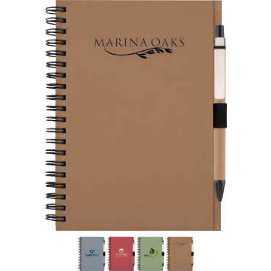 Picture of Recycled Notebook with Matching Paper Pen