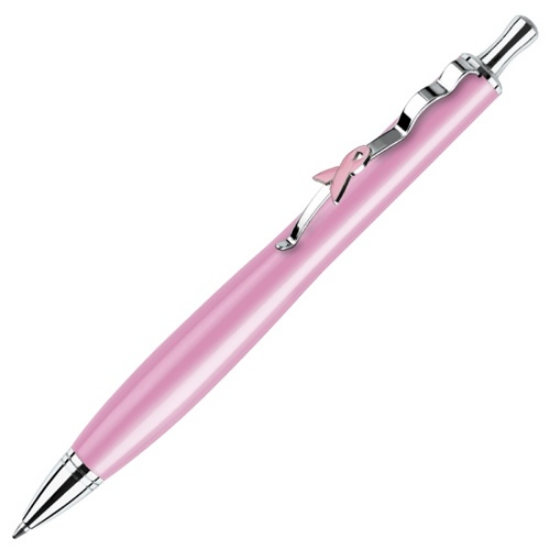 Picture of Glistening Pink Lacquer Breast Cancer Awareness Pens