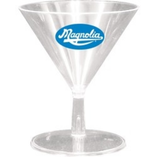 Picture of 2 Oz. 2 Piece Clear Plastic Mini Martini Glasses