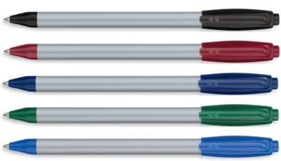 Picture of Paper Mate Sport Retractable Silver Barrel Pens