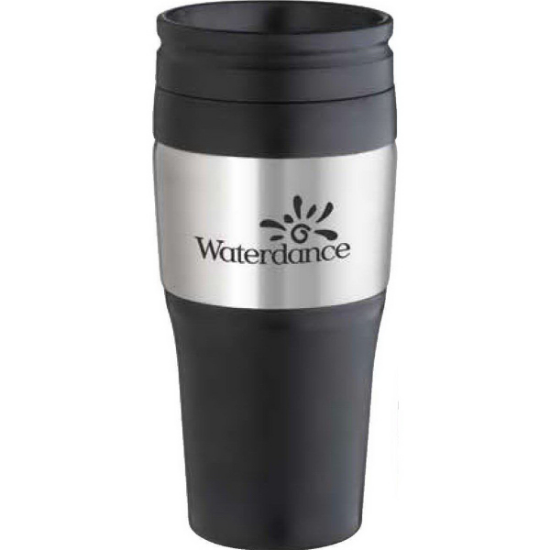 Picture of 16 oz. 2-Tone Stainless Tumbler with Plastic lid