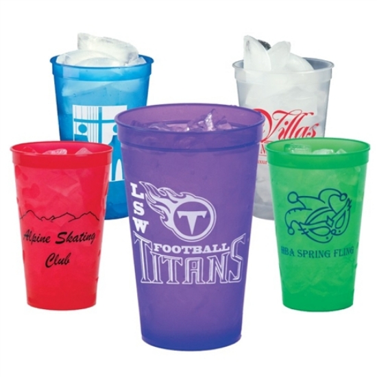22 oz. Translucent Smooth Stadium Cups