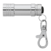 LED Flashlights with Lobster Clip Silver
