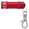 LED Flashlights with Lobster Clip Red