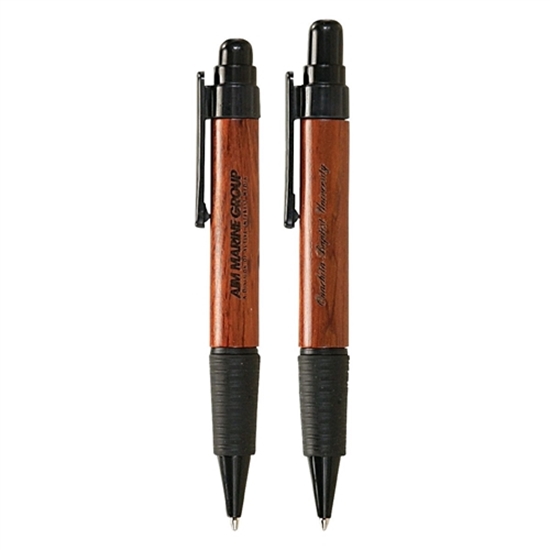 Picture of Wood Ballpoint Pens w/ Rubber Grip