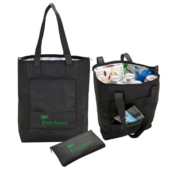Insulated Promotional Barbuda Folding Cooler Tote Bag
