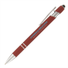 Ellipse Softy with Stylus - Full-Color Metal Pen Dark Red