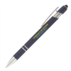 Ellipse Softy with Stylus - Full-Color Metal Pen Navy Blue